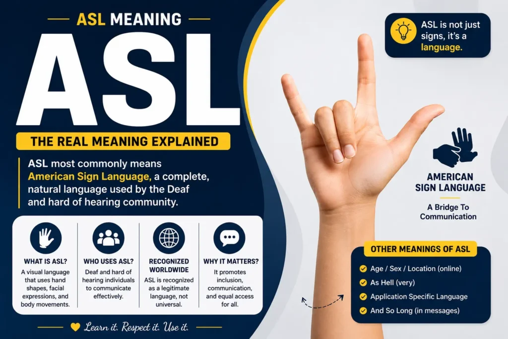 ASL Meaning
