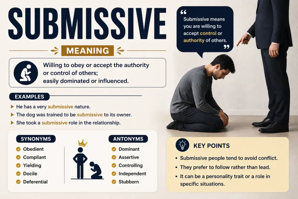 submissive meaning