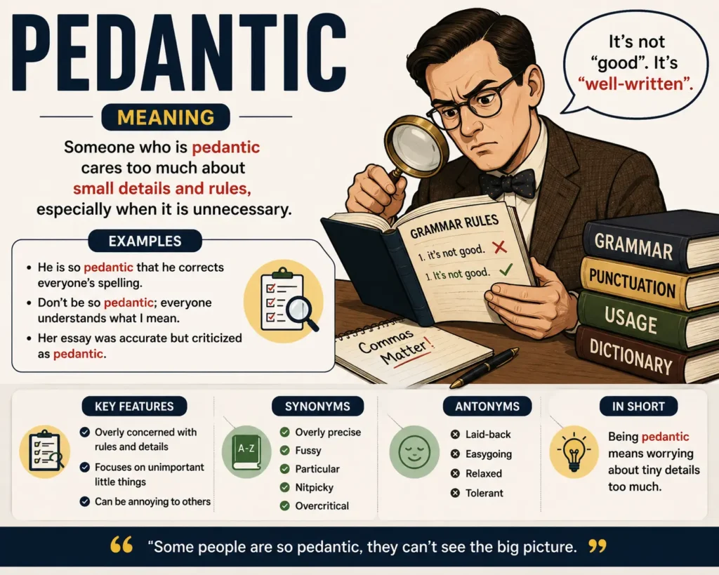 pedantic meaning