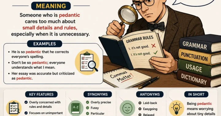 pedantic meaning