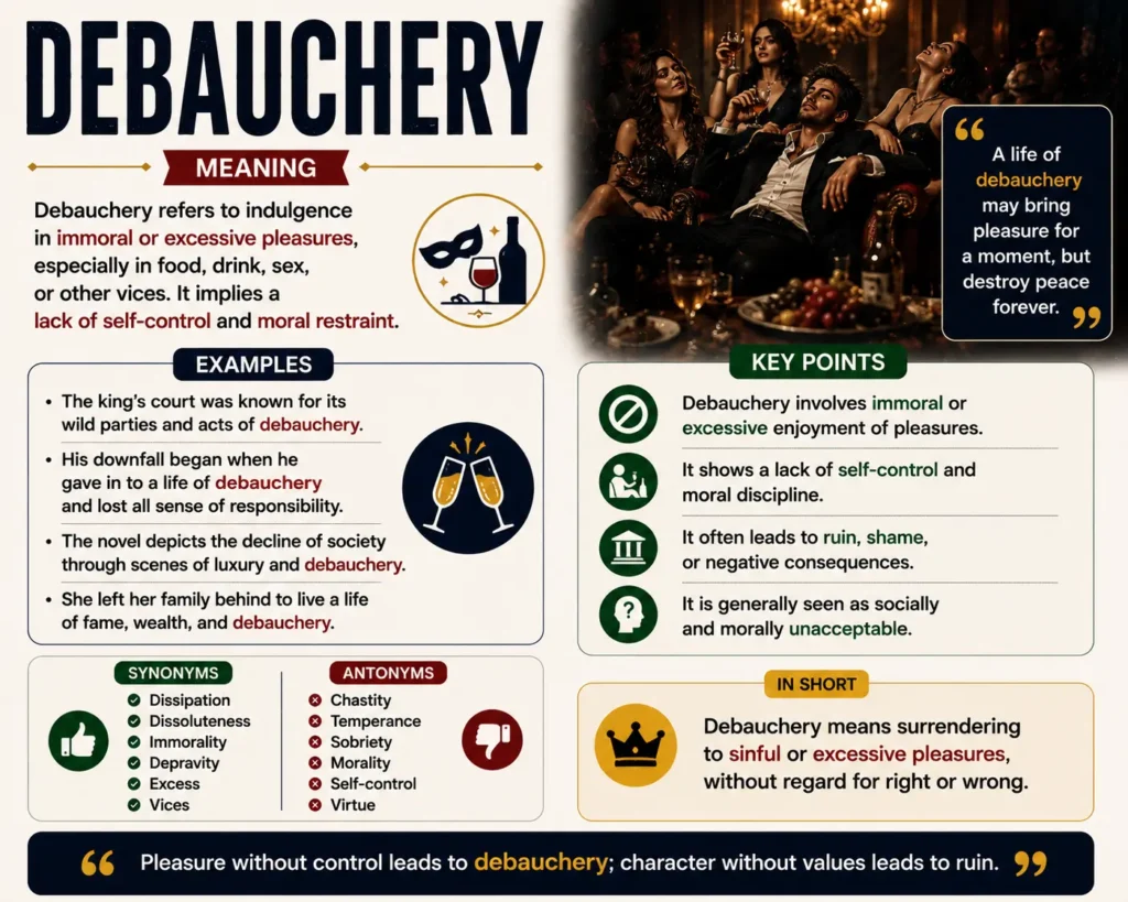 debauchery meaning