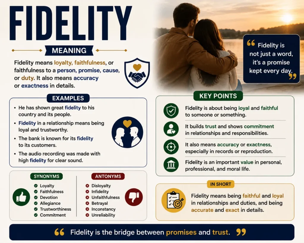 fidelity meaning