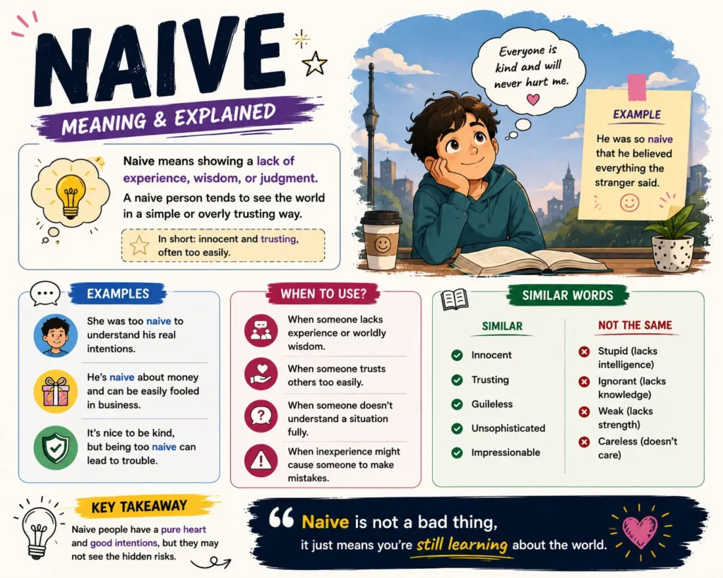 naive meaning