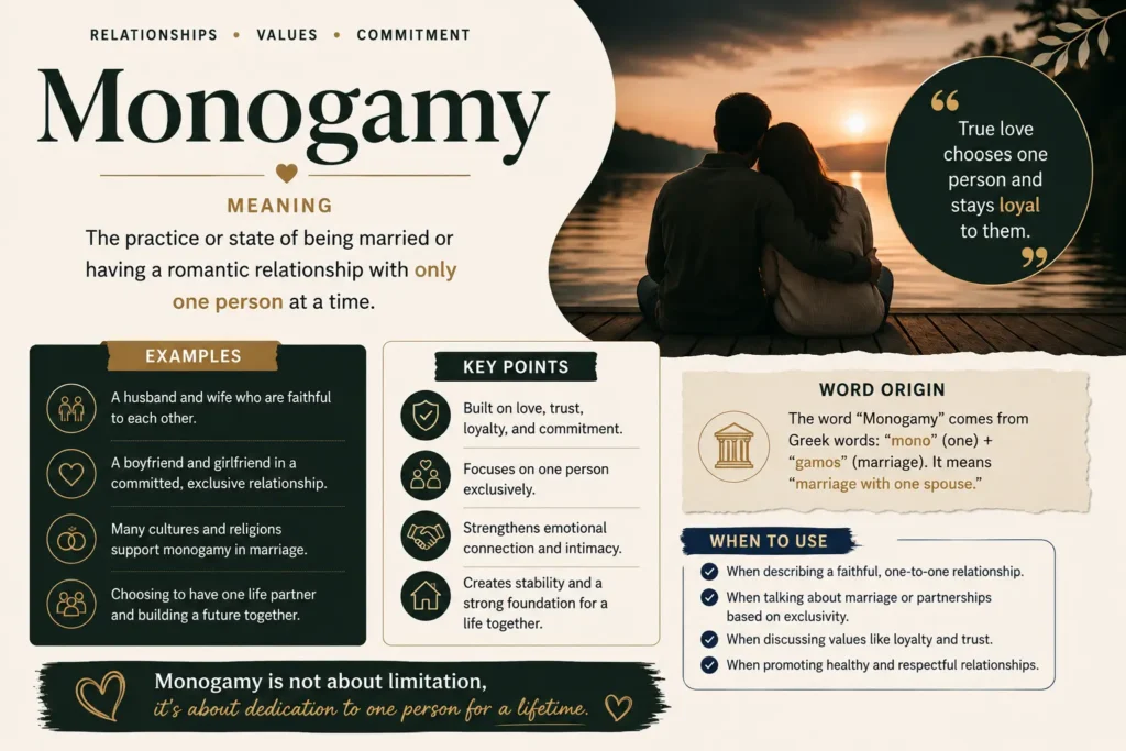 monogamy meaning