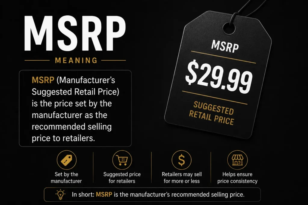 msrp meaning