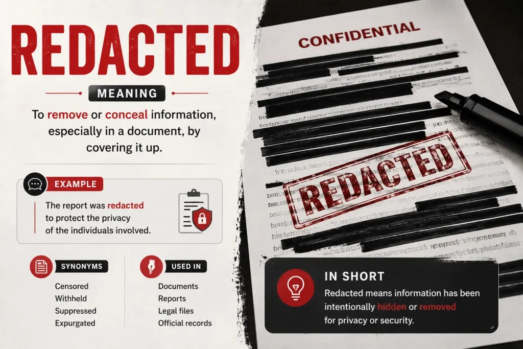 redacted meaning