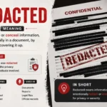 redacted meaning
