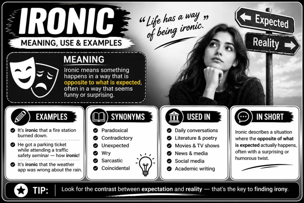 ironic meaning