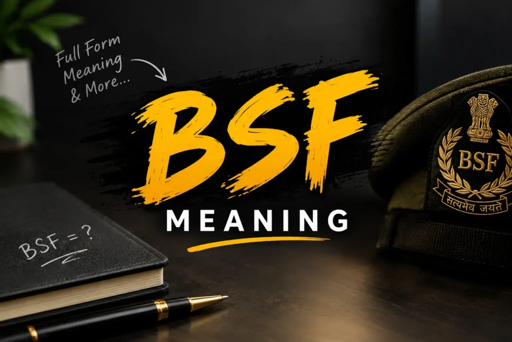 bsf meaning