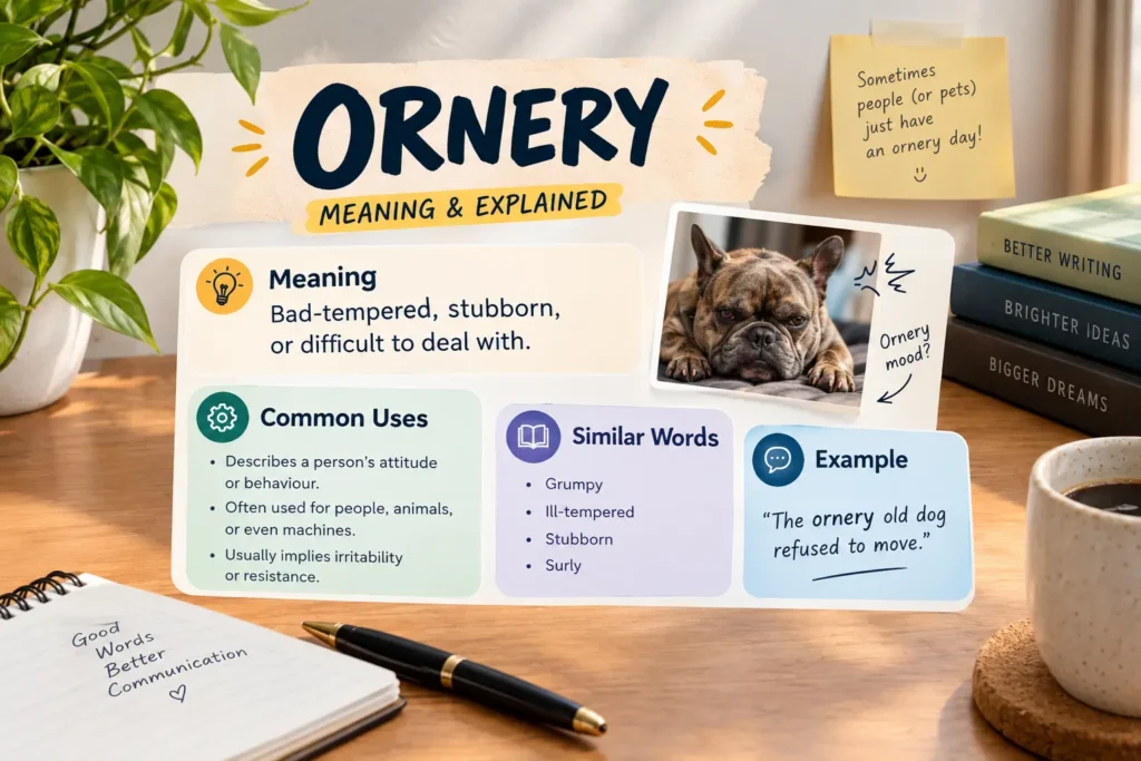 ornery meaning