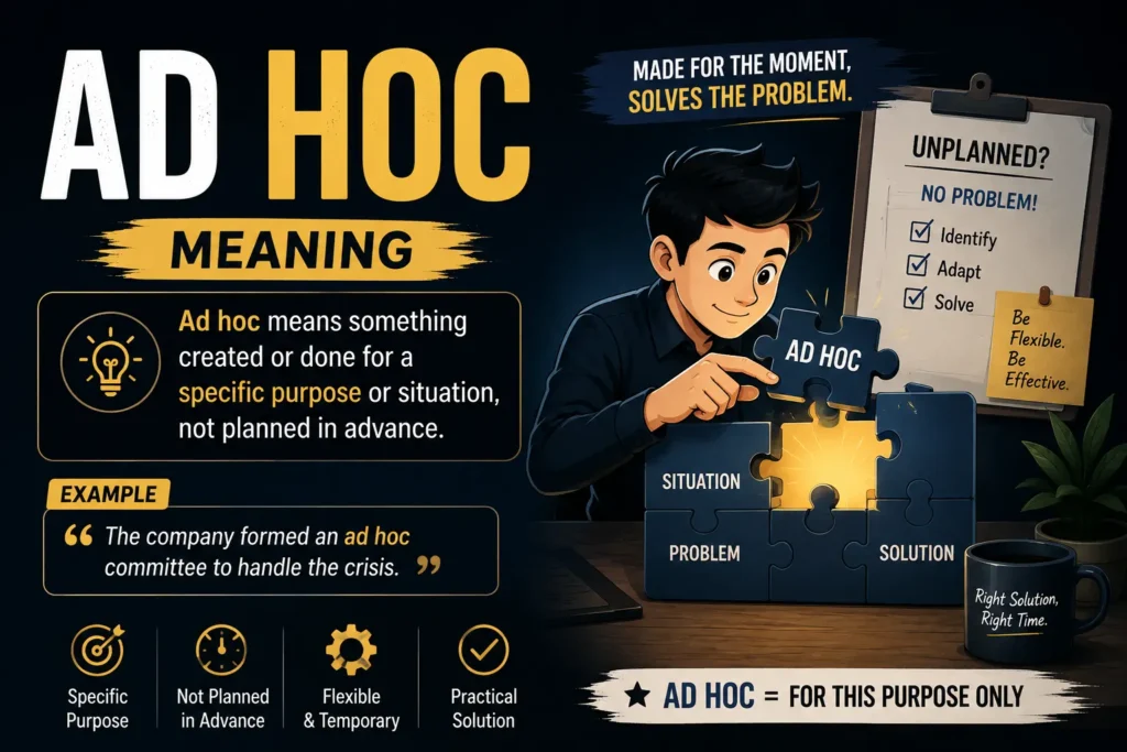 ad hoc meaning