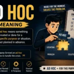 ad hoc meaning