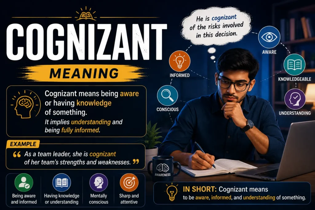 cognizant meaning