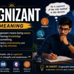 cognizant meaning