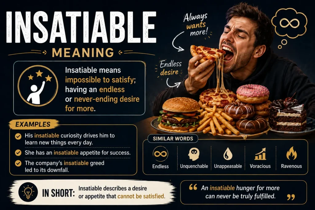 insatiable meaning