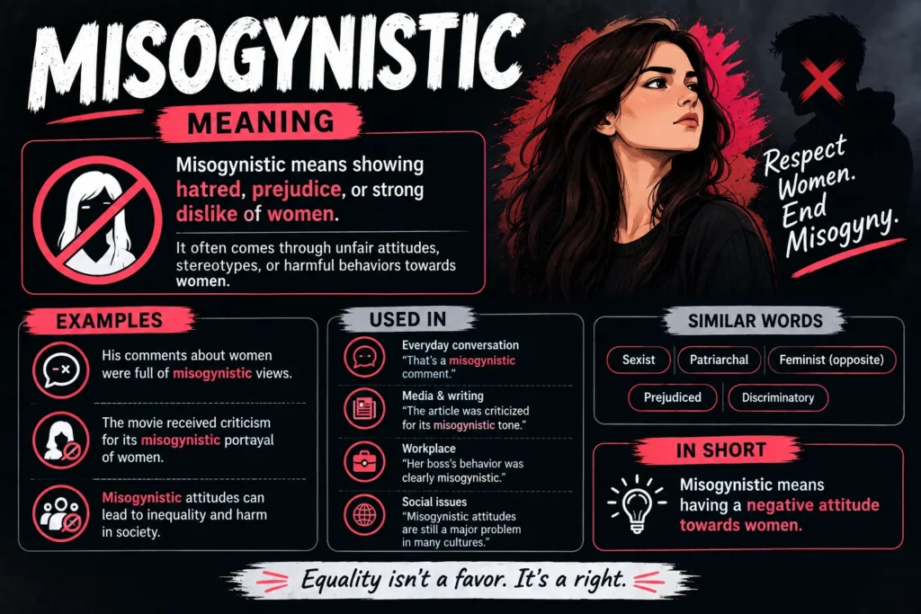 misogynistic meaning