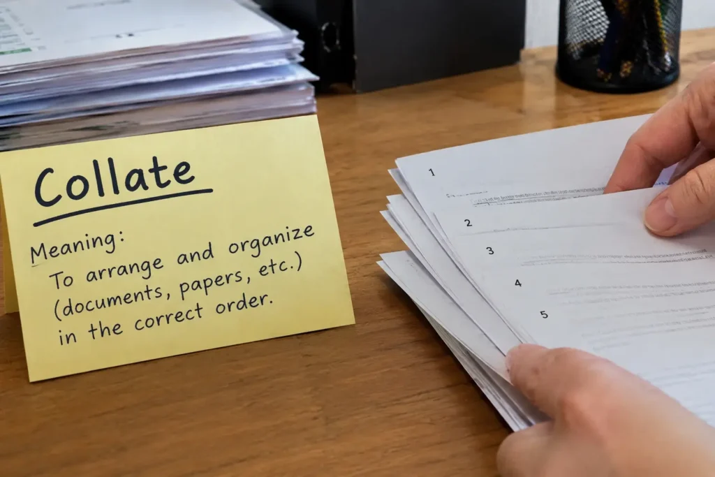 collate meaning