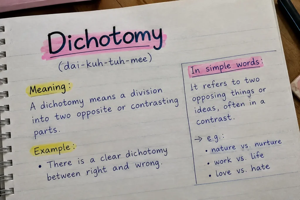 dichotomy meaning