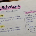 dichotomy meaning