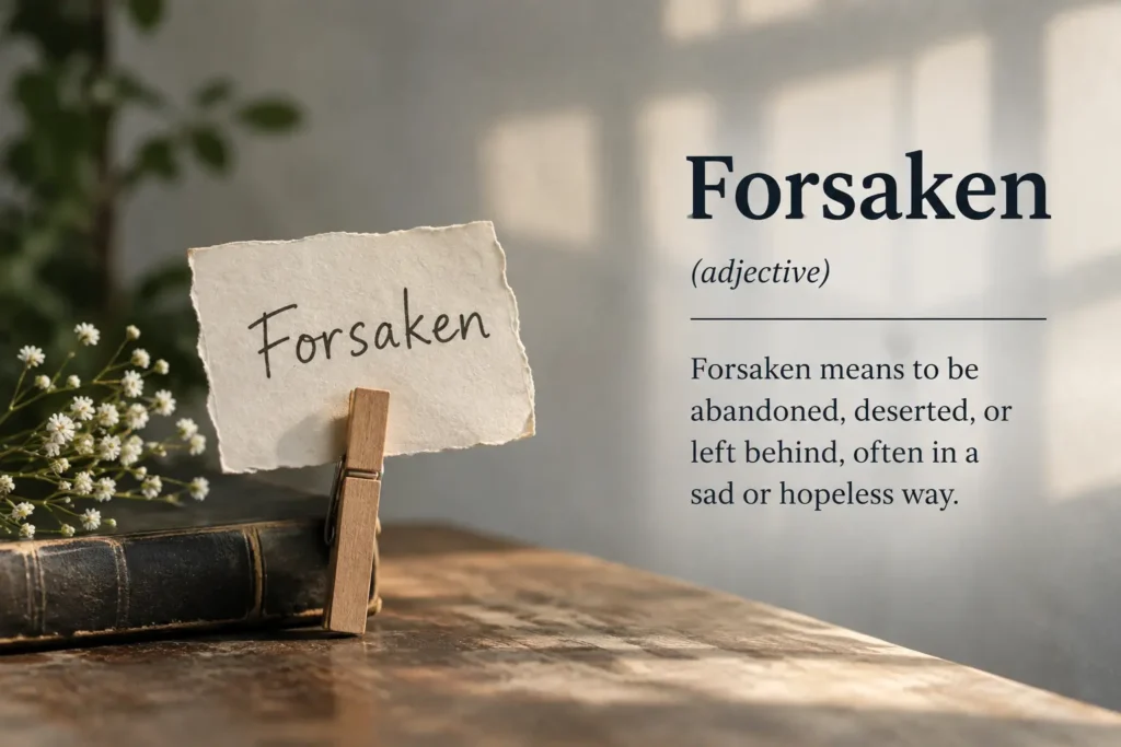 forsaken meaning